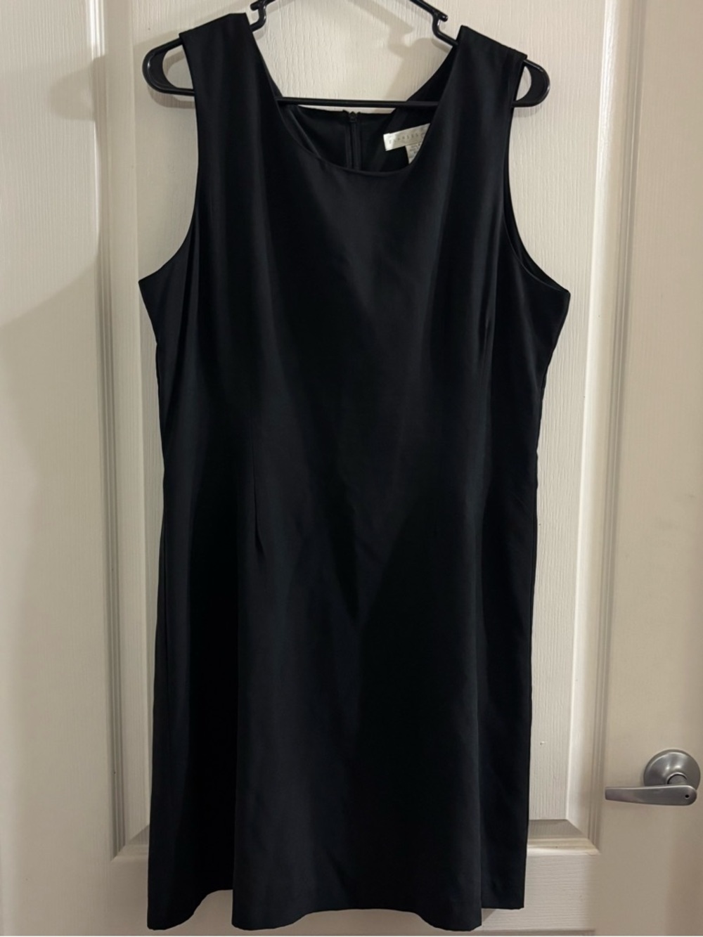 Express Black Sleeveless Midi Silk Dress - Classic Shift